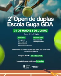 2ºOPEN DE DUPLAS ESCOLA GUGA GDA - Intermediário B