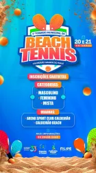 TORNEIO MUNICIPAL DE BEACH TENNIS-2025/CALDEIRÃO GRANDE DO PIAUÍ 33 ANOS  - DUPLAS FEMININAS (INTERNO)