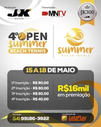 4º OPEN DE BEACH TENNIS ARENA SUMMER JK300 - MASCULINA B