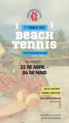 1ºTorneio Interno de Beach Tennis  CRI 2025 - CATEGORIA D FEMININO