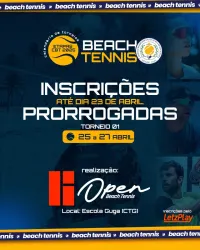 1º OPEN ESCOLA GUGA BEACH TENNIS - FRRTBT - Dupla Masculina D