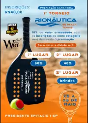 1° Torneio Rionautica de Beach Tennis  - Masculino B+A