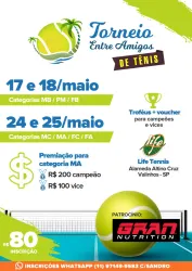 TORNEIO ENTRE AMIGOS DE TÊNIS  - MC