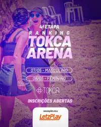 4ª Etapa Ranking TOKCA ARENA - Duplas FEMININO INTERMEDIARIO