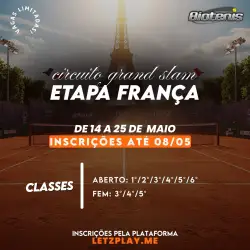 CIRCUITO GRAND SLAM BIOTENIS ETAPA  FRANÇA - 5Âª CLASSE