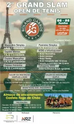 Circuito Grand Slam - 2ª Etapa Roland Garros SIMPLES - KIDS Bola Vermelha