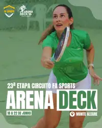 23ª Etapa Circuito FA Sports 2025 -  Arena Deck 16 (Monte Alegre - MG) - Dupla Feminino C