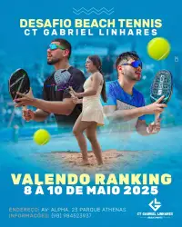 Desafio CT Gabriel Linhares de BEACH TENNIS  - DUPLA FEMININO INICIANTE