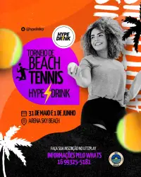 Torneio de Beach Tennis Hype Drink - Masculino Iniciante