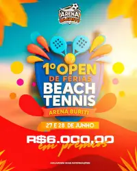 1º OPEN DE FÉRIAS BEACH TENNIS  - CAT INICIANTE MASCULINA
