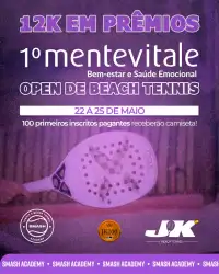 1º MENTEVITALE OPEN DE BEACH TENNIS JK200 - MISTA C
