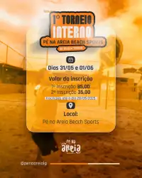 1° TORNEIO INTERNO PÉ NA AREIA BEACH SPORTS  - DUPLA MASCULINA D