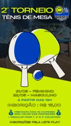 2º TORNEIO TENIS DE MESA WTC 🏓 - FEMININO LIVRE
