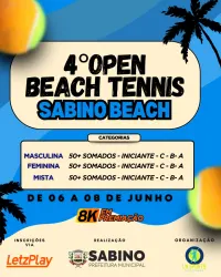 4º OPEN DE BEACH TENNIS SABINO BEACH - MASCULINA INICIANTE