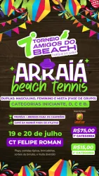  7º TORNEIO BEACH TENNIS – ARRRAIÁ AMIGOS DO PARQUE DO SABIÁ - Feminino Iniciante