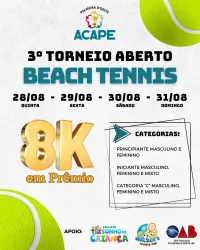3º Torneio Aberto Beach Tennis - ACAPE - Principiante Masculino