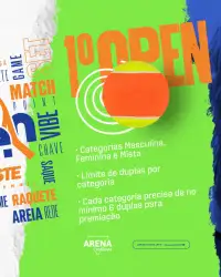 1º Open Sicoob Credileste de Beach Tennis - DUPLA MISTA D