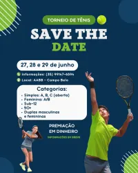 🎾 1º TORNEIO DE TÊNIS – AABB CAMPO BELO 🎾 - Categoria Simples - B