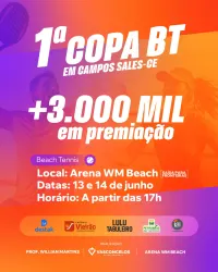 1° COPA BT DE CAMPOS SALES - DUPLAS FEMININA I/D