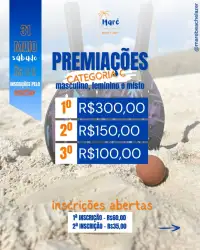 Torneio de Beach Tennis de inauguração Maré Beach  - DUPLA MASCULINA D/C