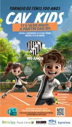 1° Torneio de Tênis 100 Anos CAV Kids - Maio 2025 - 🟢 Bola Verde -  KIDS 