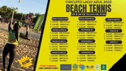 CIRCUITO LAGO AZUL BEACH TENNIS  2025 - Feminino D