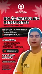 BOLÃO MASCULINO BENEFICENTE  - INICIANTE + D