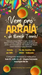 ARRAIA DE BEACH TENNIS  - FEMININA C/D