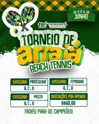 Torneio de Arraiá - Beach Tennis - MISTA D