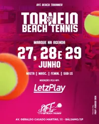 3º Torneio de Beach Tennis - AFC - MISTA B