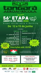2º Tangará Aeroagrícola - 56º Aberto de Tênis - Pedra 90 - Sociedade Hípica Orlândia - Categoria - 50 anos acima