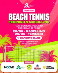 3ª Liga Beach Tennis Feminino - 2ª Rodada - 2ª Rodada Feminino - Avançadas
