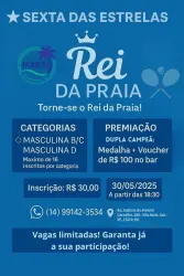 SEXTA DAS ESTRELAS - REI DA PRAIA - Masculina D