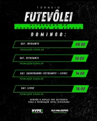 1º Aberto de Futevôlei Hype! & Gui Holdefer - Livre Masculino
