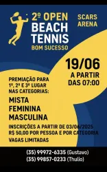 2º Open Beach Tênis Bom Sucesso  - DUPLA FEMININA D
