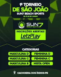1° Torneio de São João - Sun7 Beach Sports - DUPLA MASCULINA C