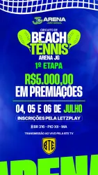 Circuito Arena JG de Beach Tennis - 1ª Etapa - Pio XII-MA - DUPLA MISTA D