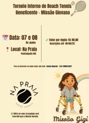 Torneio  Beach Tennis Missão Giovana  - Feminina
