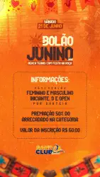 Bolão Junino - Sand Club Cariri - FEMININA OPEN