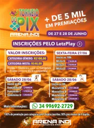Torneio do Pix - Arena Indi Esportes Praia (Indianópolis - MG) - Dupla Masculino C