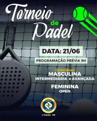 Torneio de Padel - MASCULINA INTERMEDIÁRIA