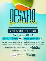 DESAFIO OPEN PICA PAU - Masculino A/B
