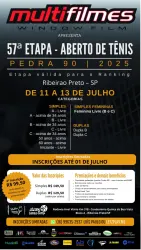 MULTIFILMES - 57º Aberto de Tênis - Pedra 90 - Ribeirão Preto - STRANG - Categoria - Dupla C