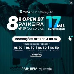 8º OPEN JP CONSÓRCIOS de Beach Tennis do Paineira  - Mista Iniciante