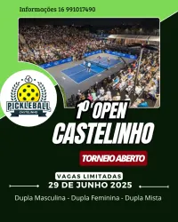 1º OPEN DE PICKLEBALL DO CLUBE CASTELINHO - DUPLA MASCULINA