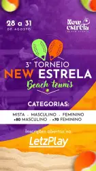 3 Torneio New Estrela Beach Tenis - Mista Iniciante