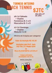 TORNEIO INTERNO BEACH TENNIS SJTC  - CATEGORIA CD