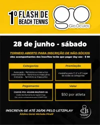 1º FLASH de BEACH TENNIS GIO ÓCULOS - INTERMÉDIARIO MASCULINO
