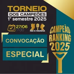 TORNEIO DOS CAMPEÕES (RANKING INTERNO) Campo Bello Beach Sports – 2025 - TORNEIO DOS CAMPEÕES (RANKING INTERNO) - Feminina 1ª Classe