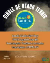 SINGLE DE BEACH TENNIS  - SINGLE CD FEMININO